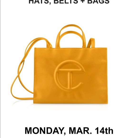 Telfar Medium Bag New Color ( Mustard) Came Out March 14,2022. 100% Authentic. - Picture 7 of 13